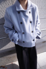 Powder double short coat (2color)