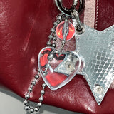Melting heart keyring