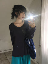 26SS★ [BAONHAUS] ポイヴ ポケット ロングスリーブ Tシャツ