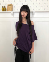 デキル オフショルダー 半袖Tシャツ