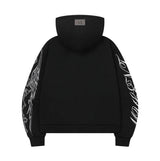 POZEN MIX LETTERING HOOD ZIP-UP UNISEX