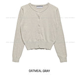 [U-BASIC] Plain Round Cardigan