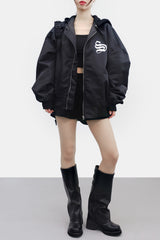 (Unisex) ロマオフーデッドエアリアルジャンパー