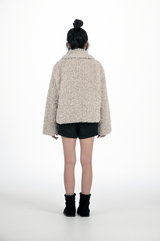 CLOUDY FUR JACKET (IVORY)