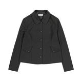 CLASSIC BUTTON POINT JACKET (GRAY) F25ZA004