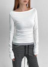 [MADE] At Boat Neck Long Sleeve T-shirt