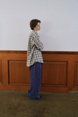 Autumn check shirt_beige