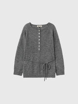 HAIRY DIA SHEER KNIT PULLOVER 