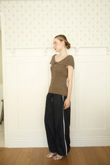  Side line track pants (navy)