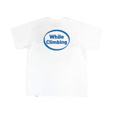 O ロゴTシャツ - ホワイト+ブルー