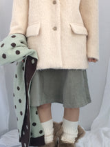 soft corduroy banding skirt