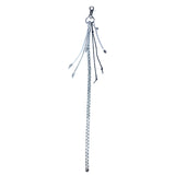 long plait keyring (silver)