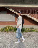 Labon Track Bermuda Denim Pants