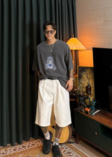 White Bermuda pants