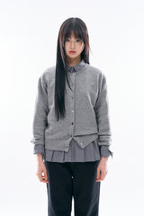 Ciel round button-up cardigan