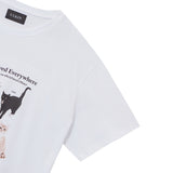 [ULKIN] コリアンショートヘアオーバーサイズ半袖Tシャツ_ホワイト