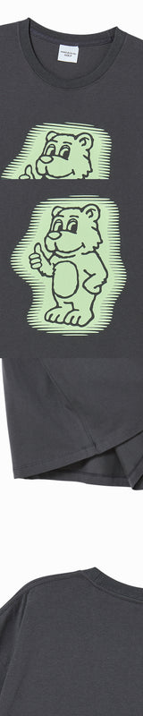 25FW AC ベアネオン半袖Tシャツ チャコール