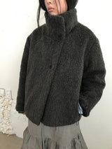 Le Hairi Half-Neck Quilted Coat (2 Colors)