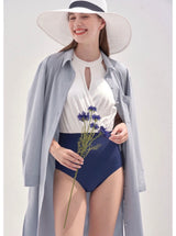 Celie swimsuit White&Blue