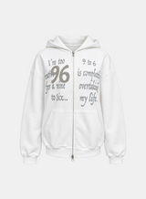 Harper Number Hoodie Zip-up