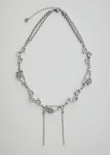 [s.steel] crystal drop chocker | 크리스탈 드롭 초커 목걸이