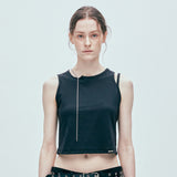 wrap heart chain sleeveless