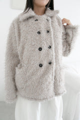 double button fluffy cardigan(2colors)