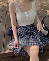 Timo checkered mini skirt (with underpants)