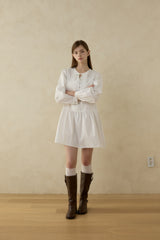 MEADOW ピンタックリボンドレス