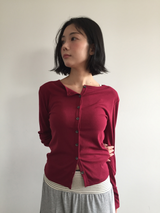 Rosé banding cutout skirt (3color)