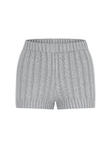 Cable Micro Knit Shorts