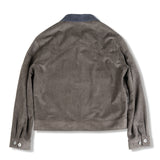 SUEDE TRUCKER JACKET Type2. CHARCOAL