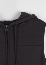 EYELET LINE HOOD VEST