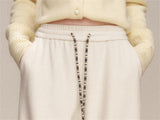 Paisley Artwork Embroidered Jogger Wide Pants