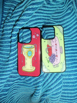 fruits and clouds epoxy phone case