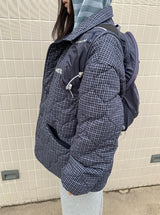 Hinyu Check Reversible Padded Jacket