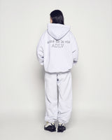25FW BORDER LINE BASIC LOGO HOODIE MELANGE