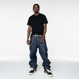 AE LOW-RISE RAW DENIM