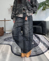 Lowell Layered Cargo Denim Pants