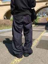 Seti Pintuck Non-Fade Denim Pants