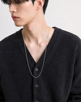 (UNISEX) Knitted V-Neck Cardigan