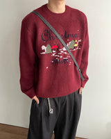 Christmas Embroidery Knit