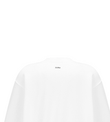 [mnem] エッセンシャルロゴスウェットシャツ (white)