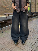 Core Black Teen Denim Pants(BLACK)