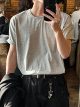[Premium] クールUネックショートスリーブTシャツ