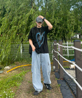 ハートウサギスプレイショートスリーブTシャツ 2C