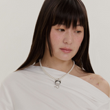 Devil heart PEARL necklace
