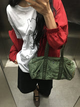 Ritsuka Dog Printing Loose Fit Short Sleeve Tee