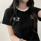 Motz color scheme two-line track line short sleeve tee