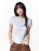 クロップドシグネチャーTシャツ